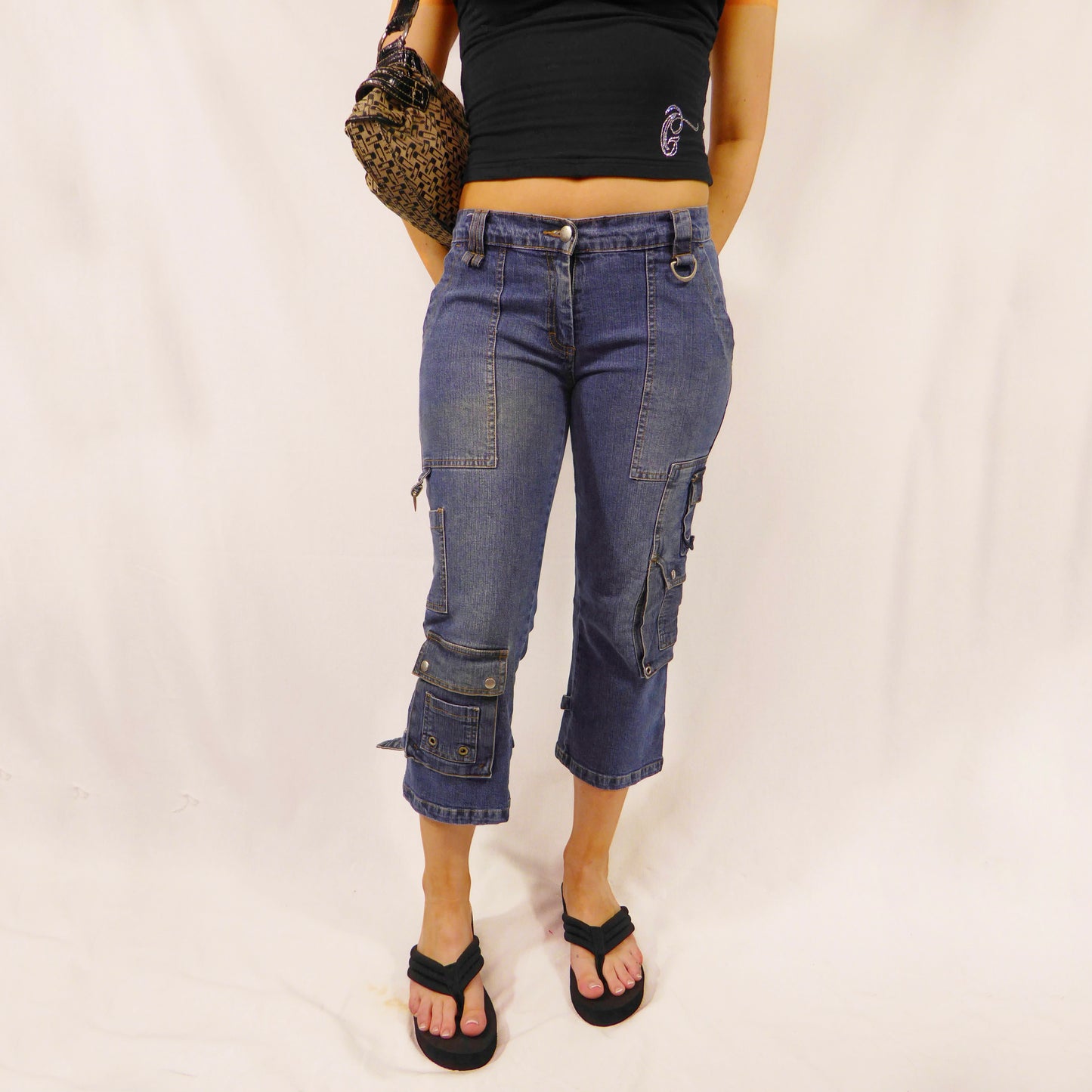 Vintage Long Line Capri Pants - Size S/M