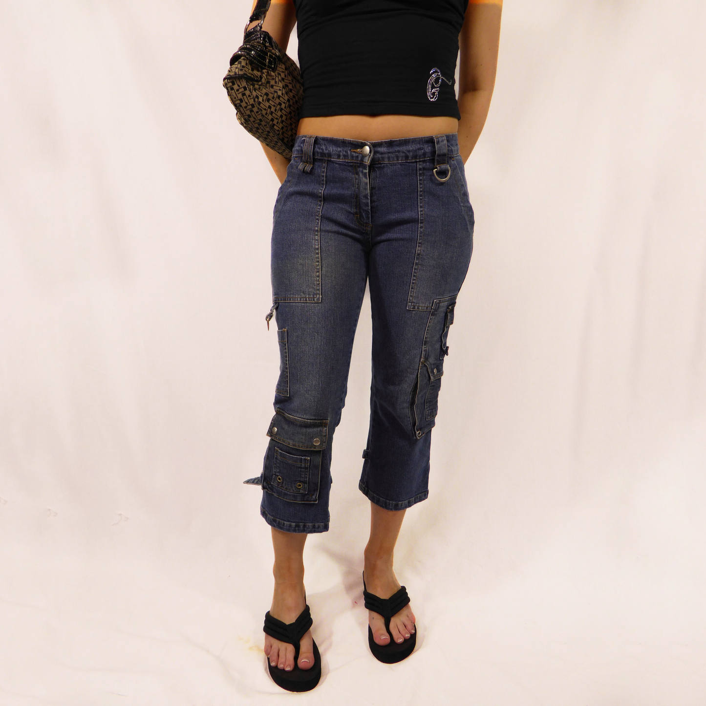 Vintage Long Line Capri Pants - Size S/M