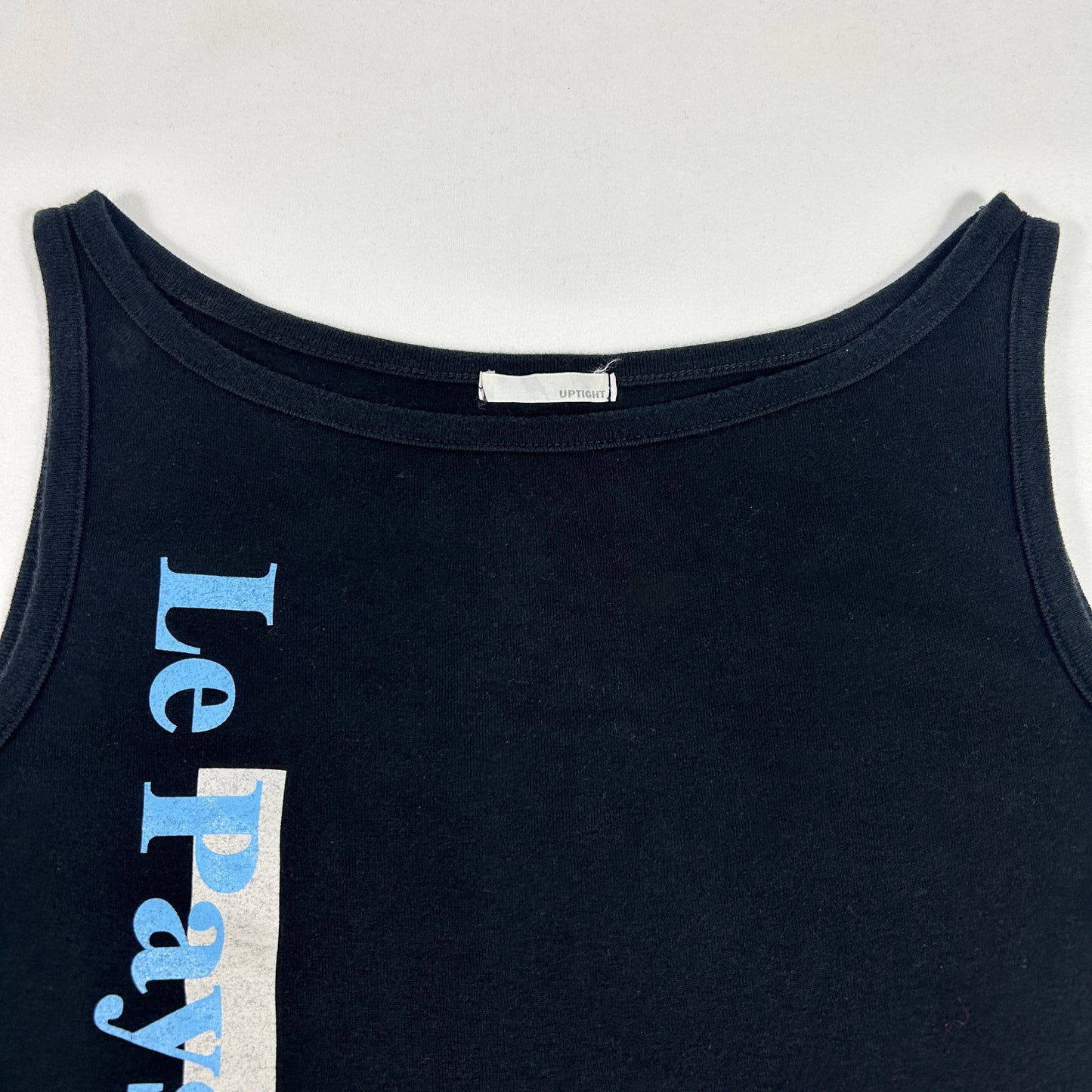 Black French Tank Top - Size S