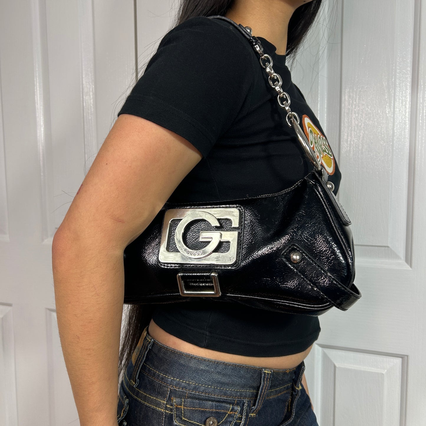 Vintage Guess Long Baguette Bag