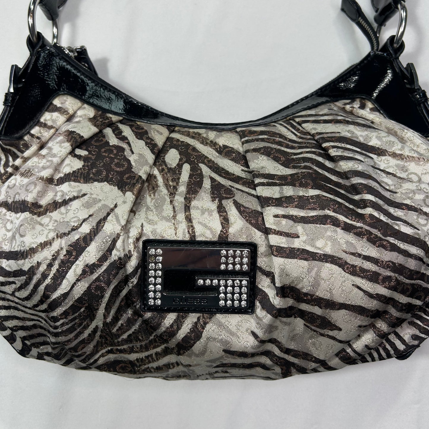 Vintage 2003 Animal Print Guess Baguette Shoulder Bag