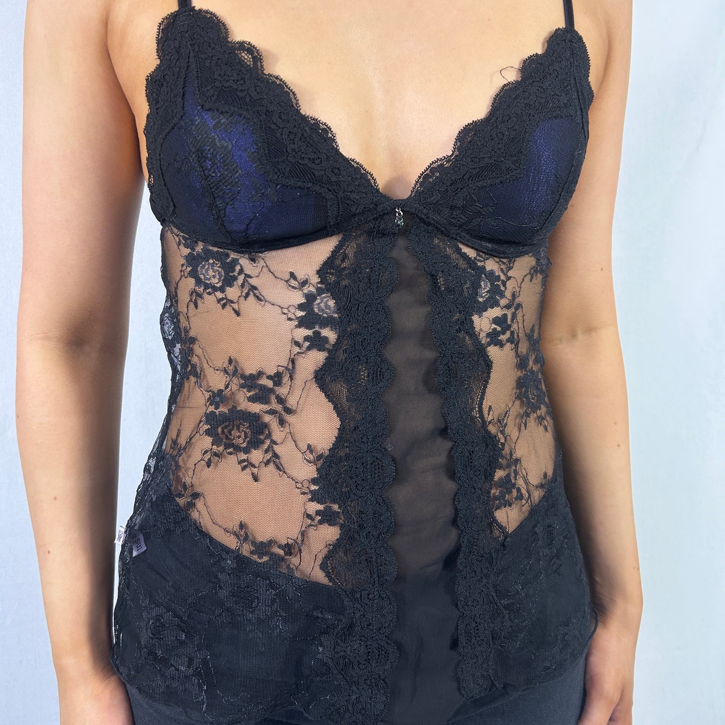 Deadstock Anna Sui Black Lace Cami - Size S