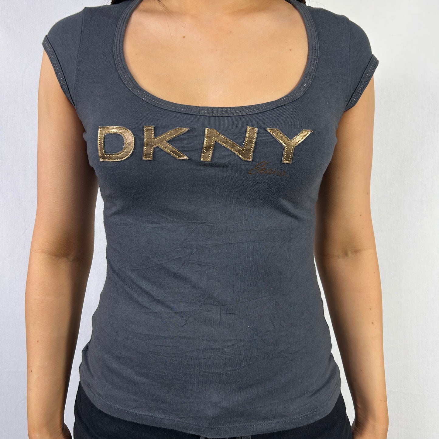 Grey DKNY Top - Size S/M