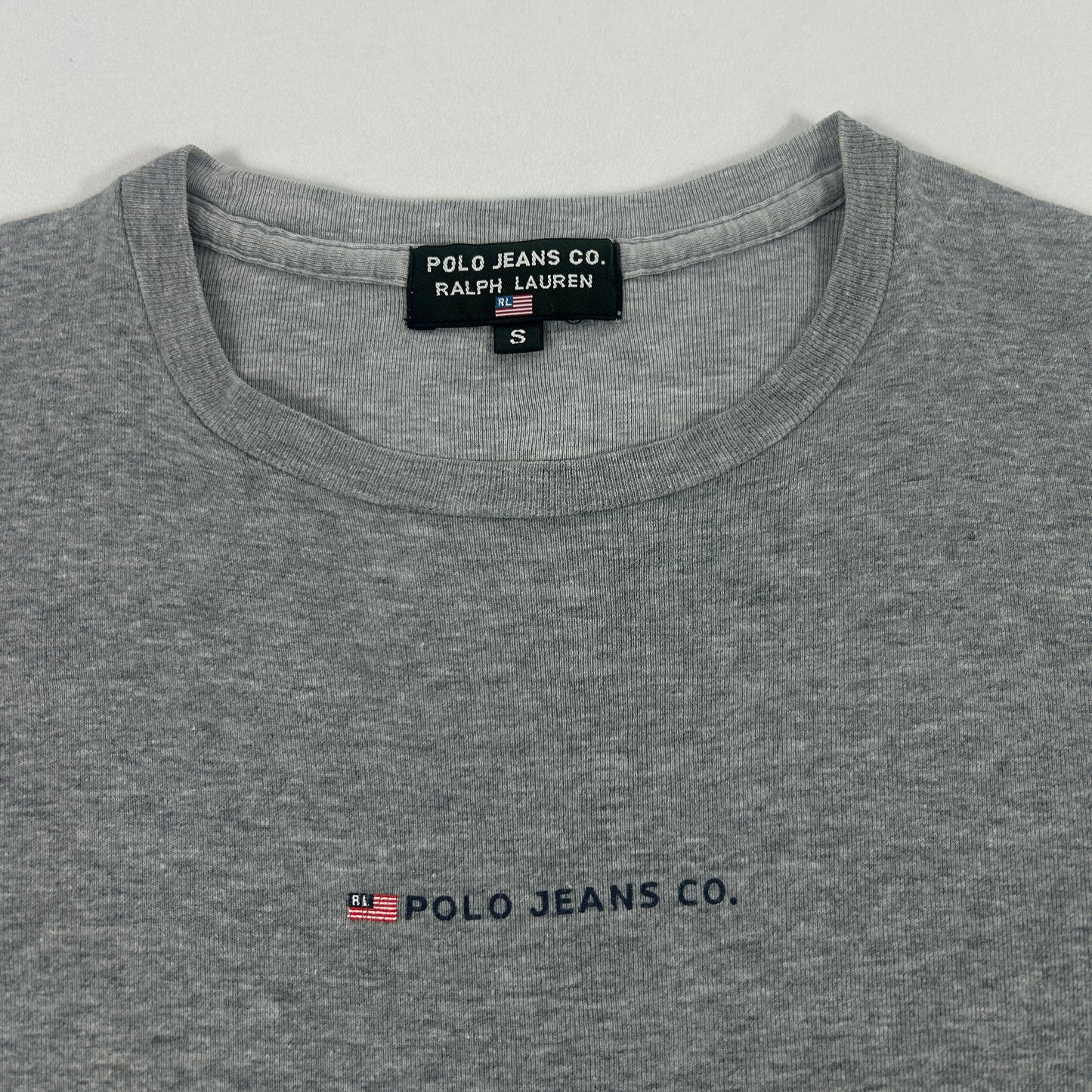 Vintage Grey Polo Babytee - Size XS/S