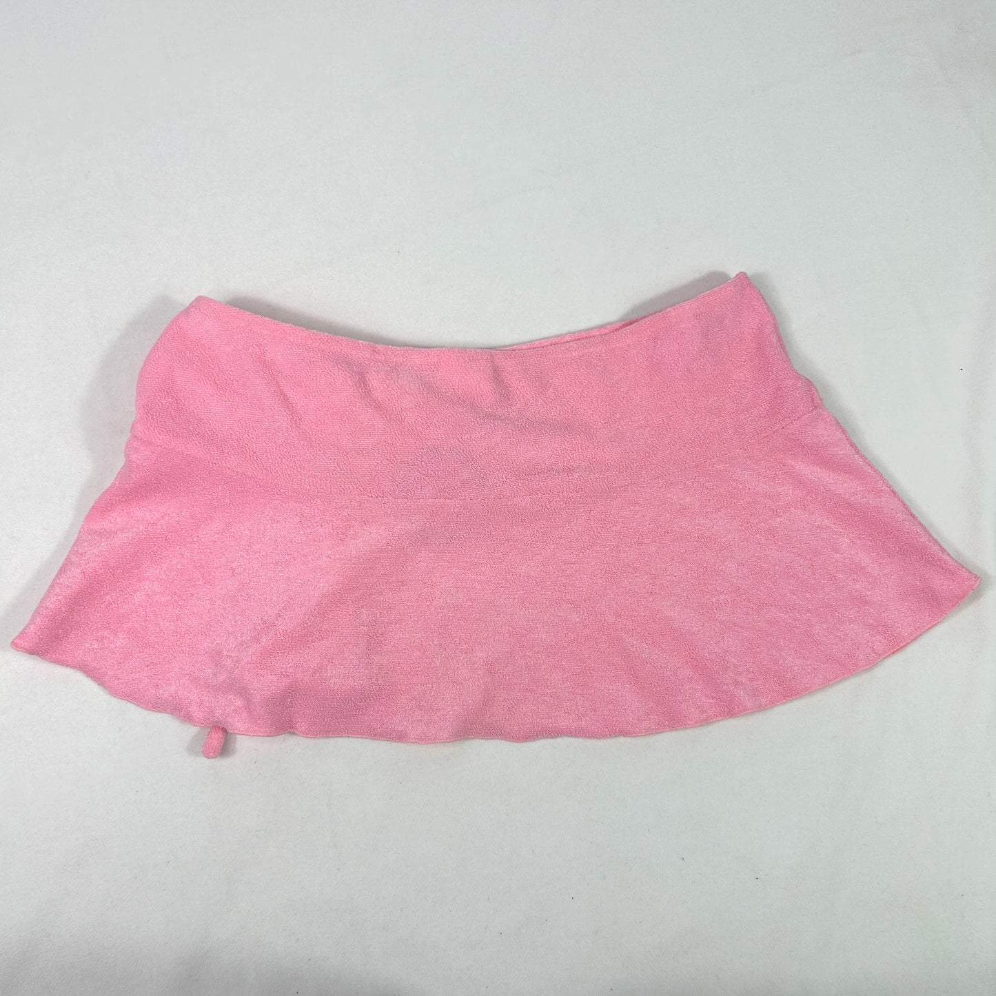 Pink Terry Cloth Micro Skirt - Size M