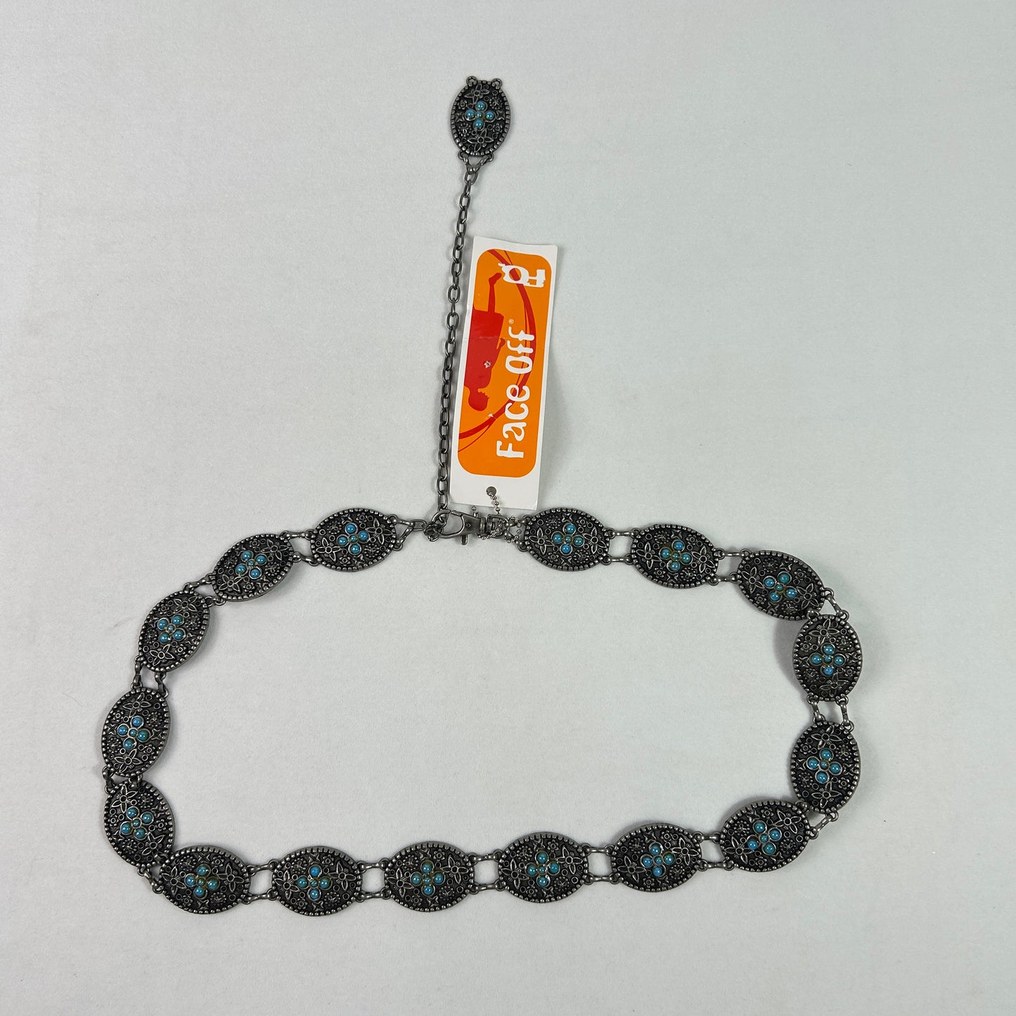 Deadstock Chunky Floral Chain Belt