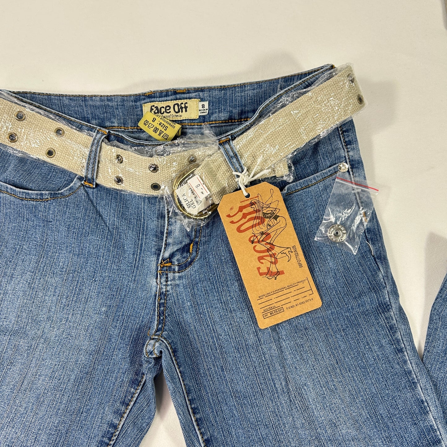 Deadstock Face Off Flared Jeans - Size XS/S