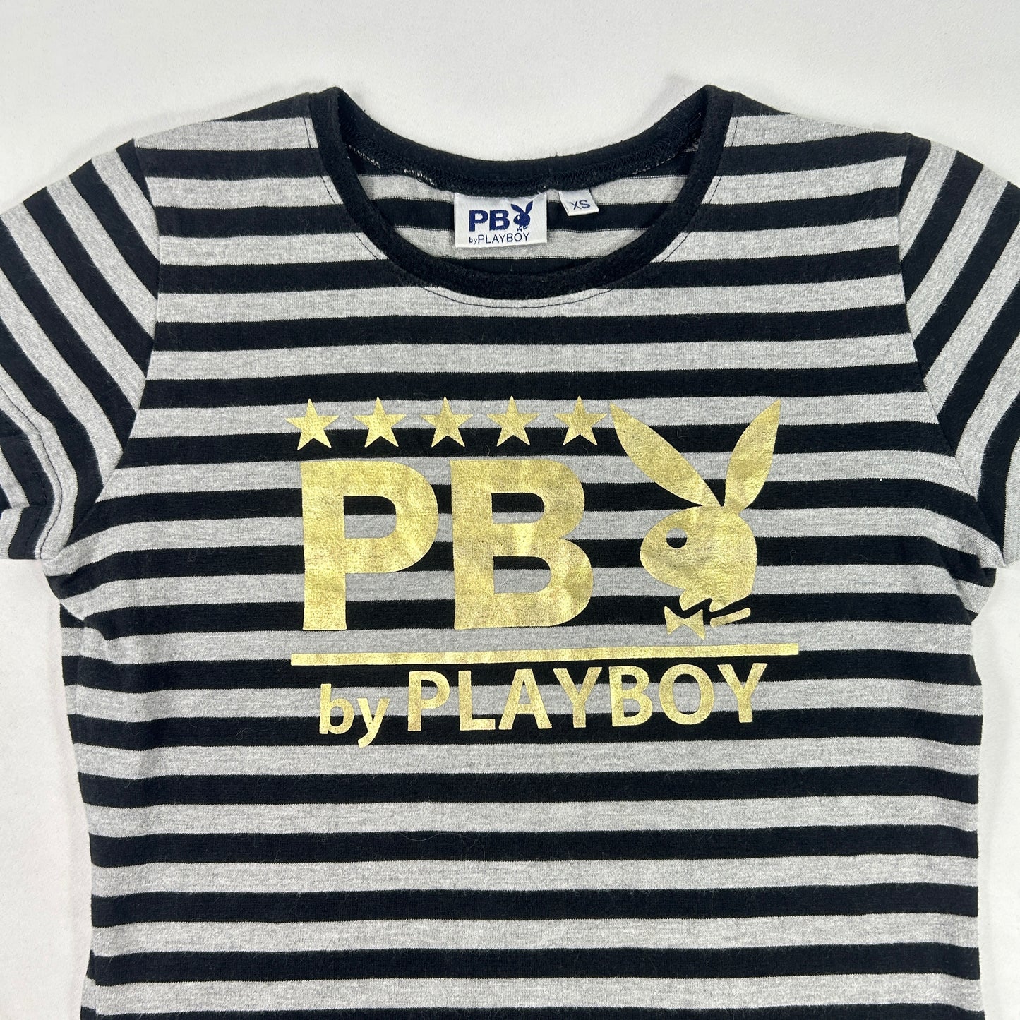Striped Playboy Babytee - Size XS