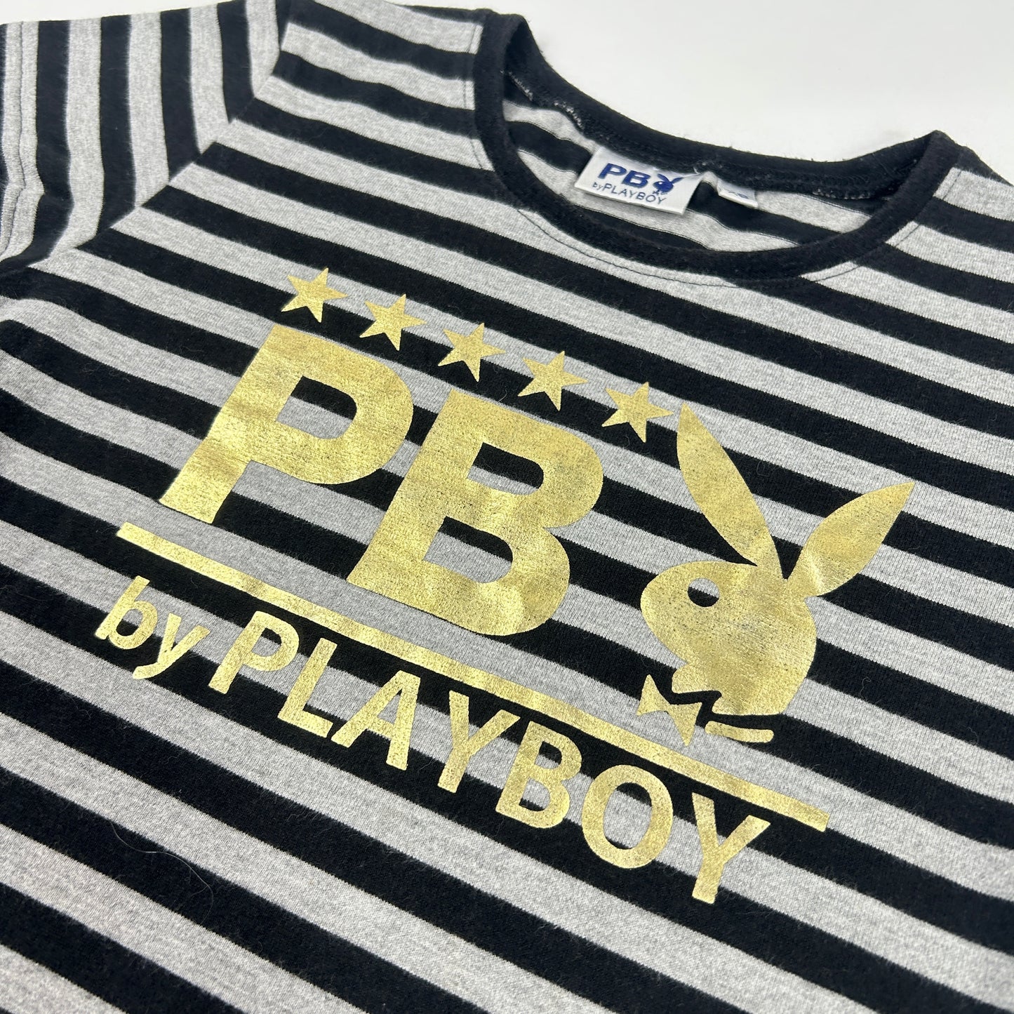Striped Playboy Babytee - Size XS