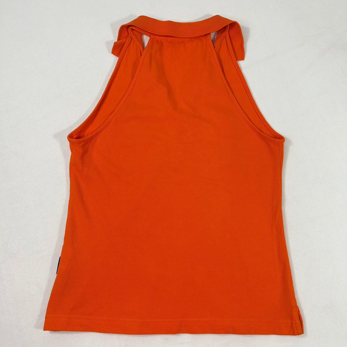 Orange Playboy Collar Tank Top - Size L/XL