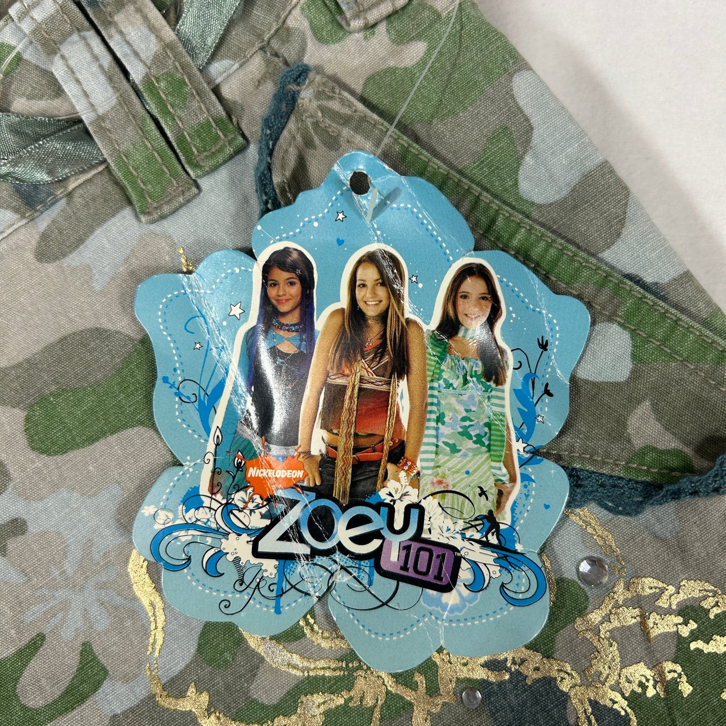 2006 Zoey 101 Flower Camo 3/4 Cargo Pants - Size XS/S