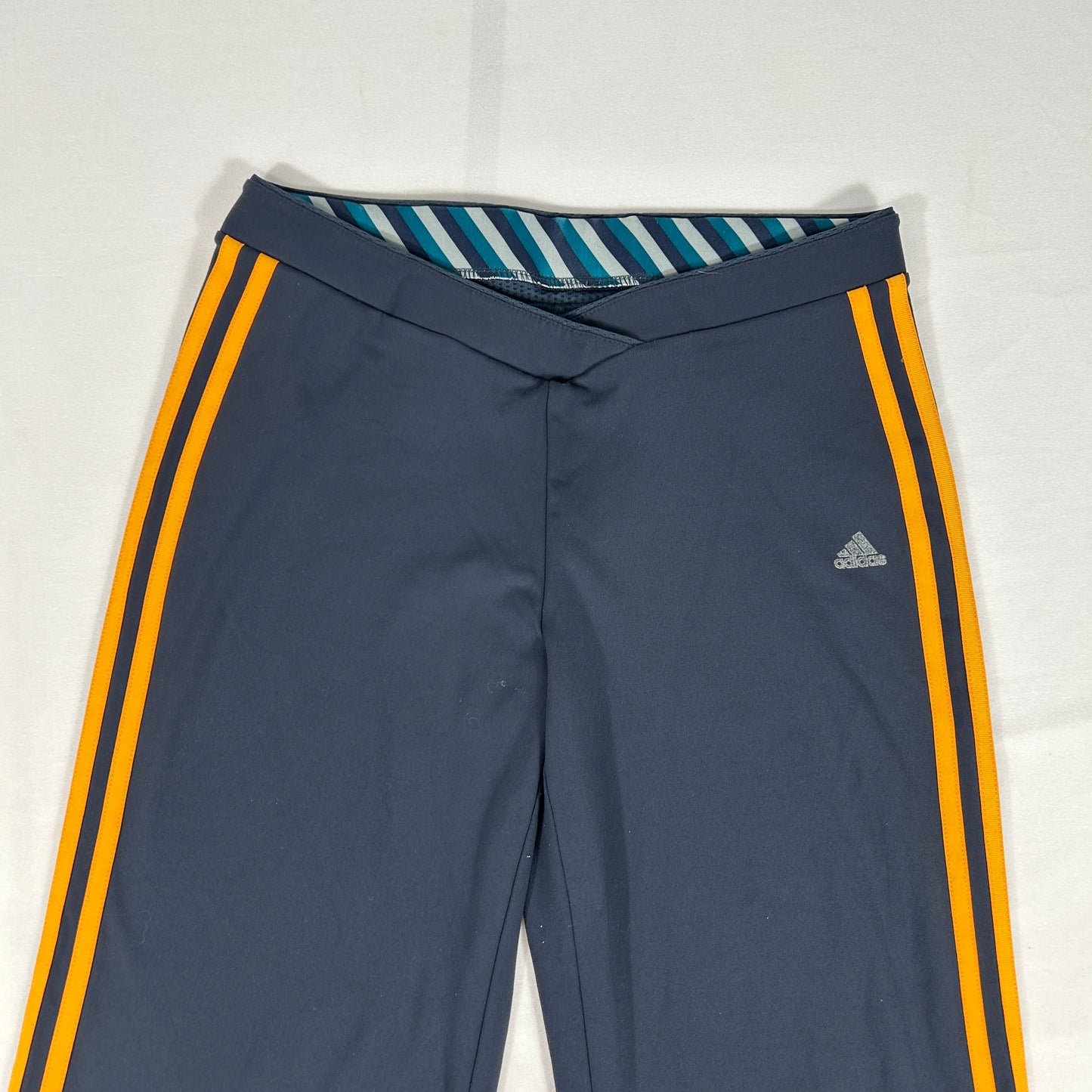 Adidas Orange Striped 3/4 Pants - Size M