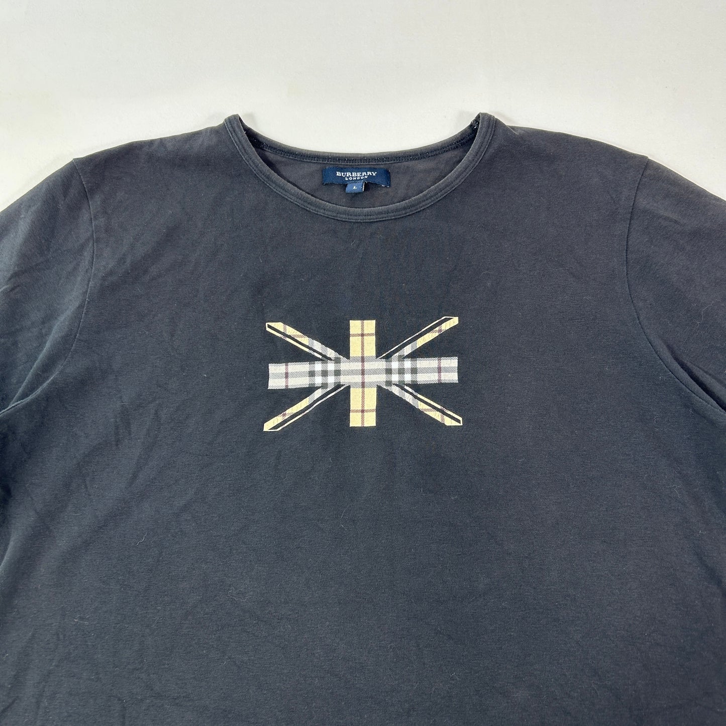 Black Burberry Nova Babytee - Size M/L