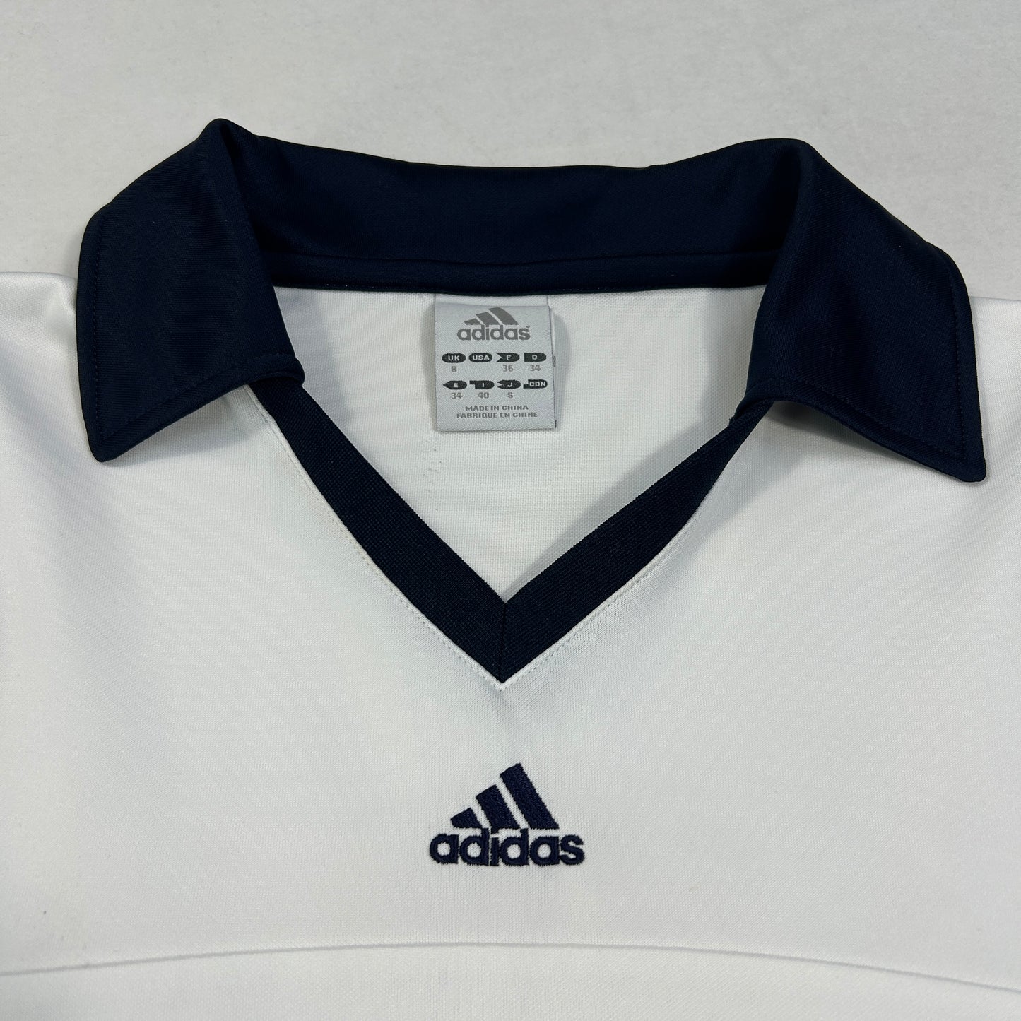 Adidas Striped Collar Tank Top - Size S