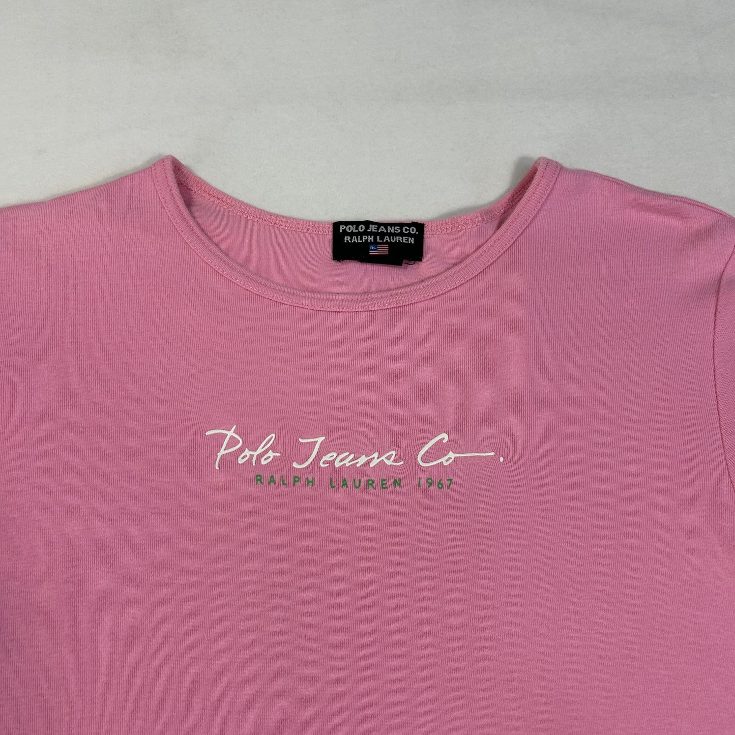 Pink Polo Jeans Babytee - Size S/M