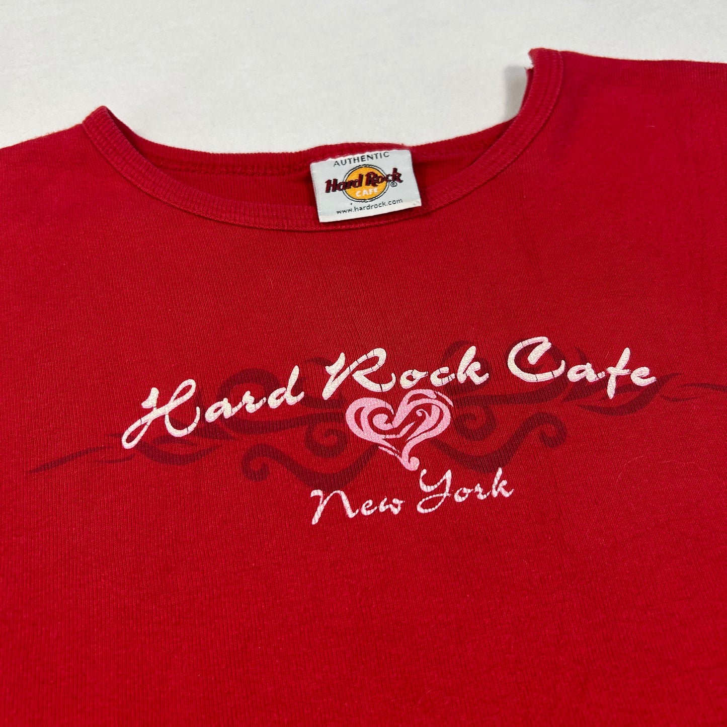 Red Hard Rock Rose Babytee - Size S/M