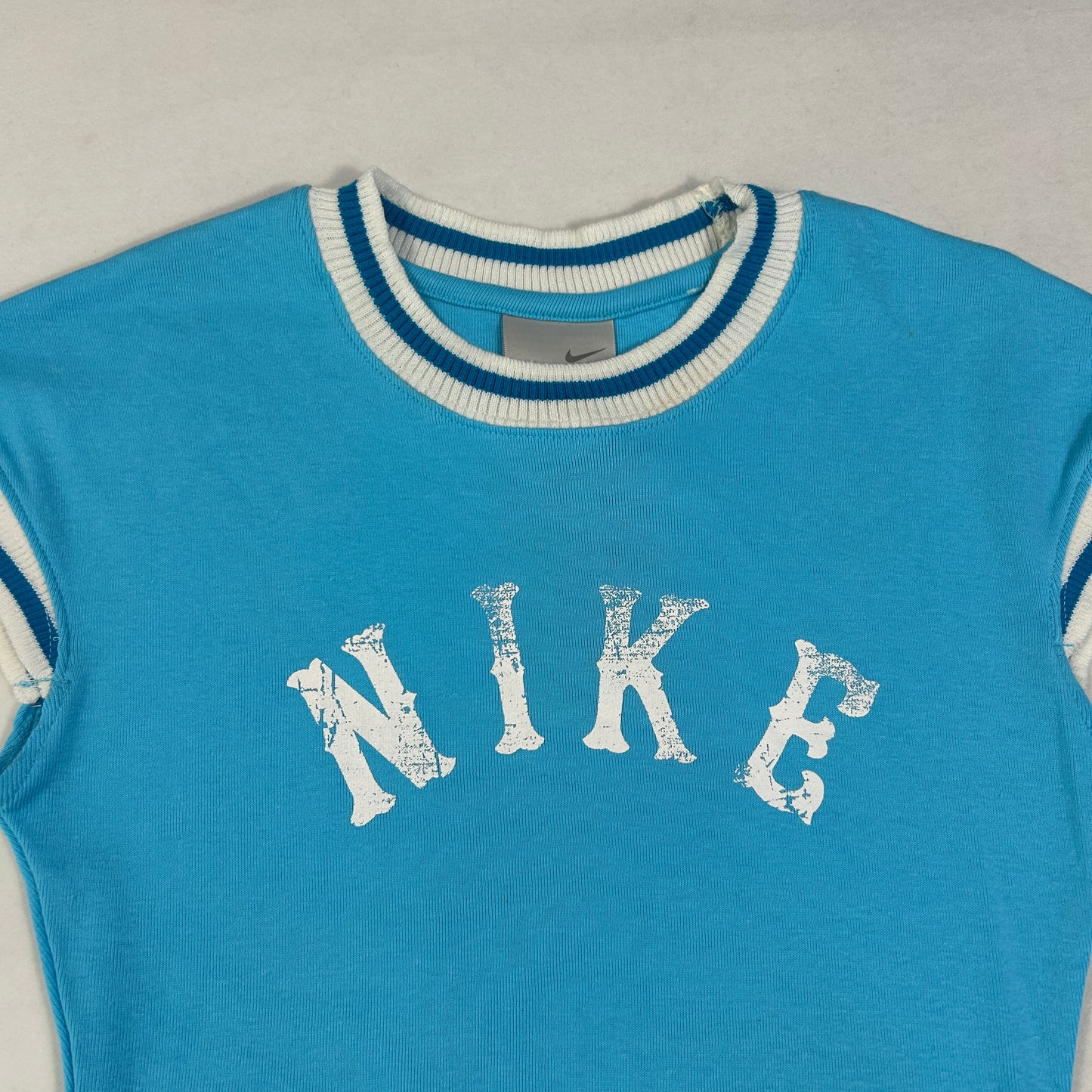 Deadstock Blue Nike Babytee - Size S