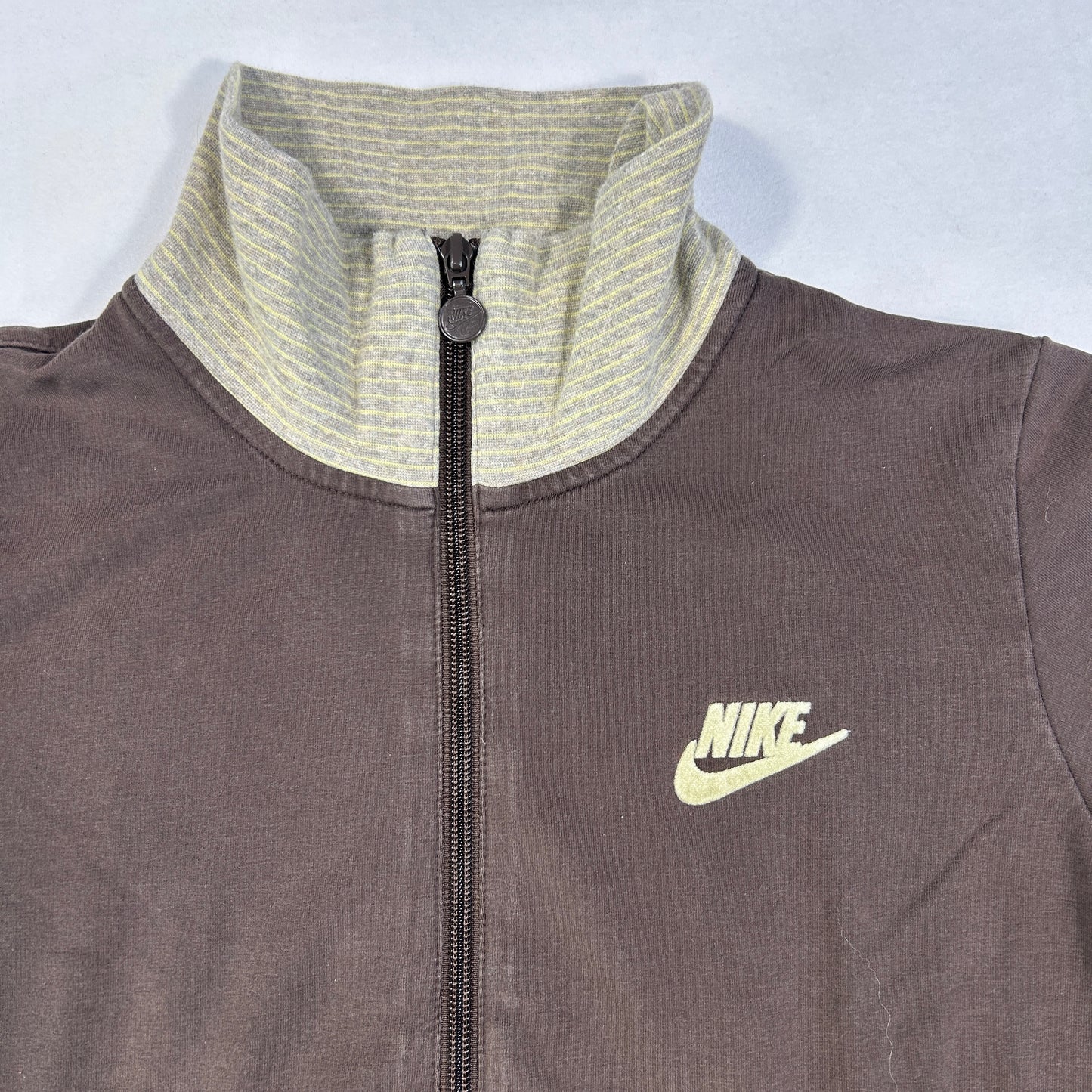 Brown Nike Zip Up Jacket - Size S