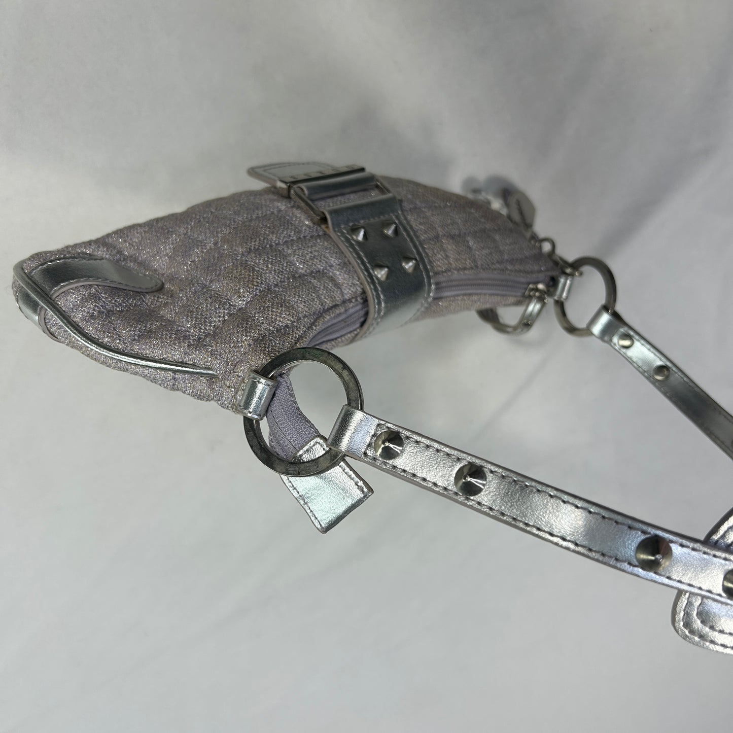 RARE Guess Purple Tweed Butterfly Shoulder Bag