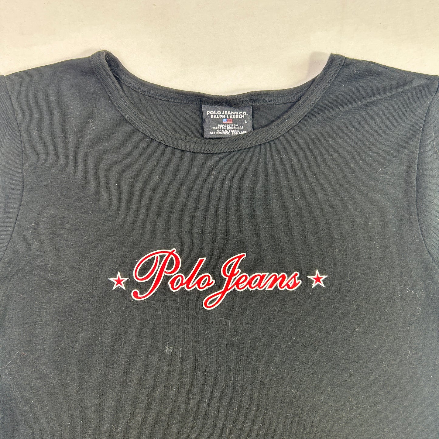 Black Polo Jeans Star Tank Top - Size M