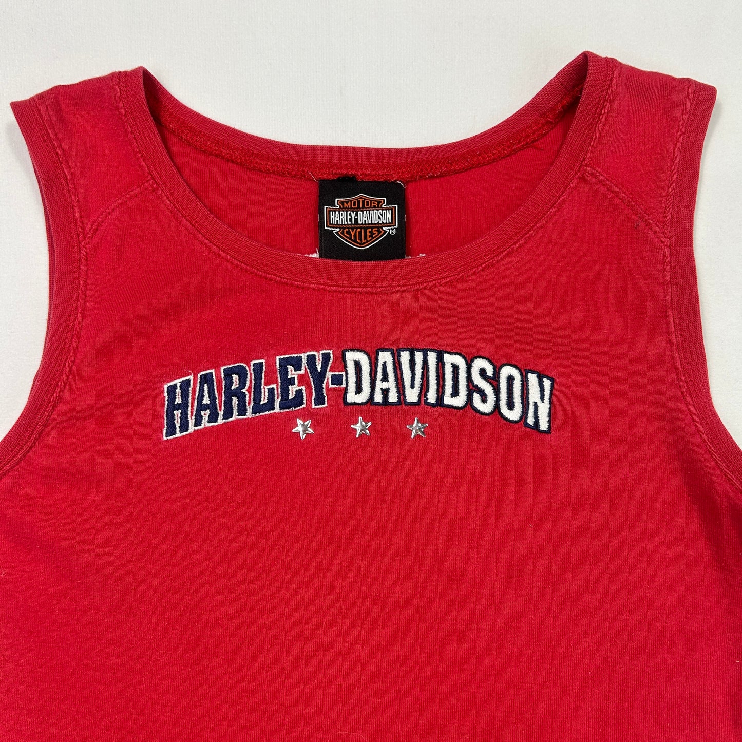 Vintage Red Harley Davidson Star Tank - Size S