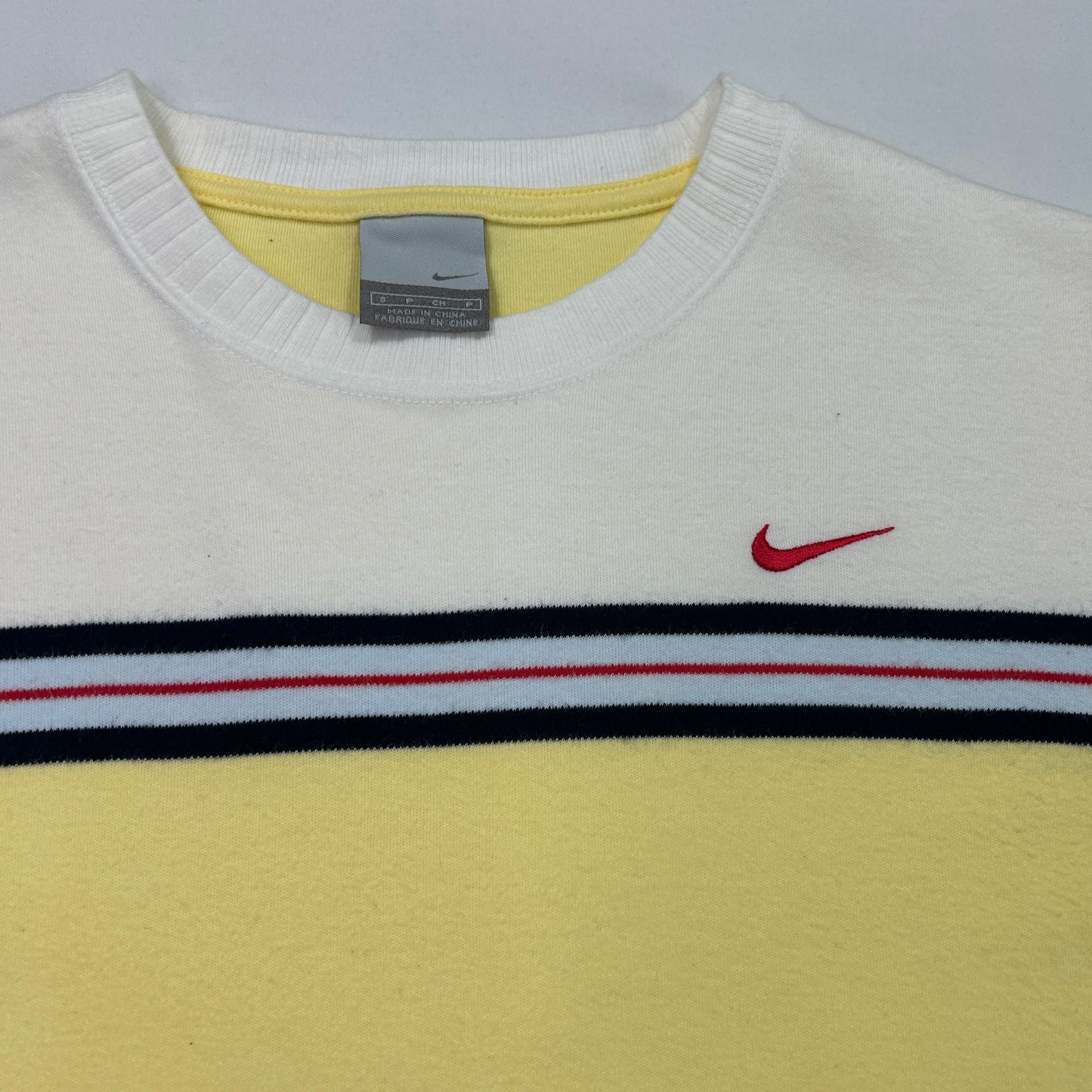 Vintage Nike Striped Baby Tee - Size S/M