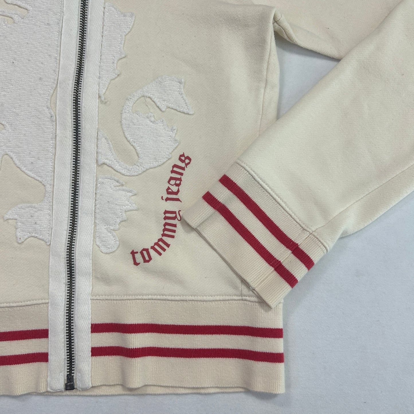 Vintage Tommy Jeans Asymmetrical Zip Up Jacket - Size S