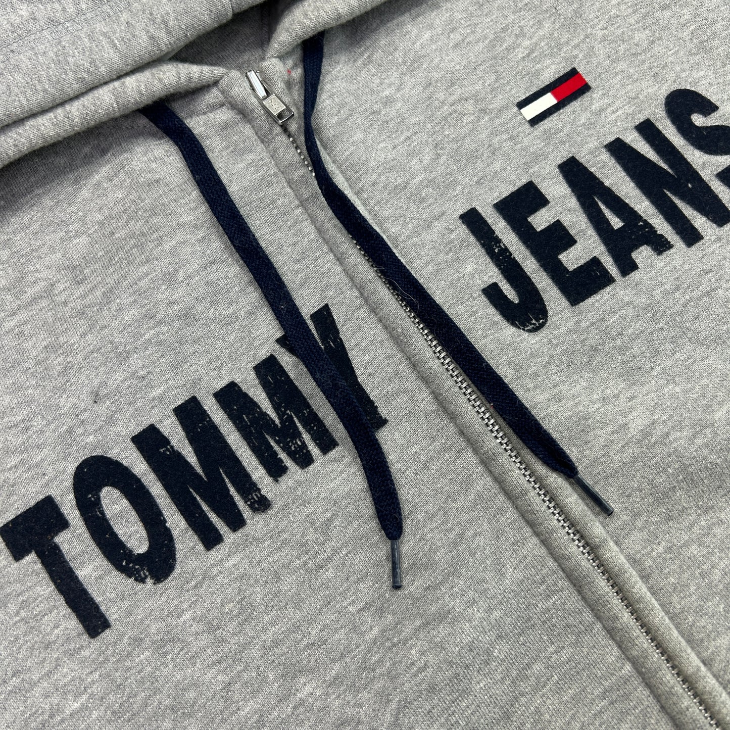 Vintage Tommy Jeans Zip Up Hoodie - Size S