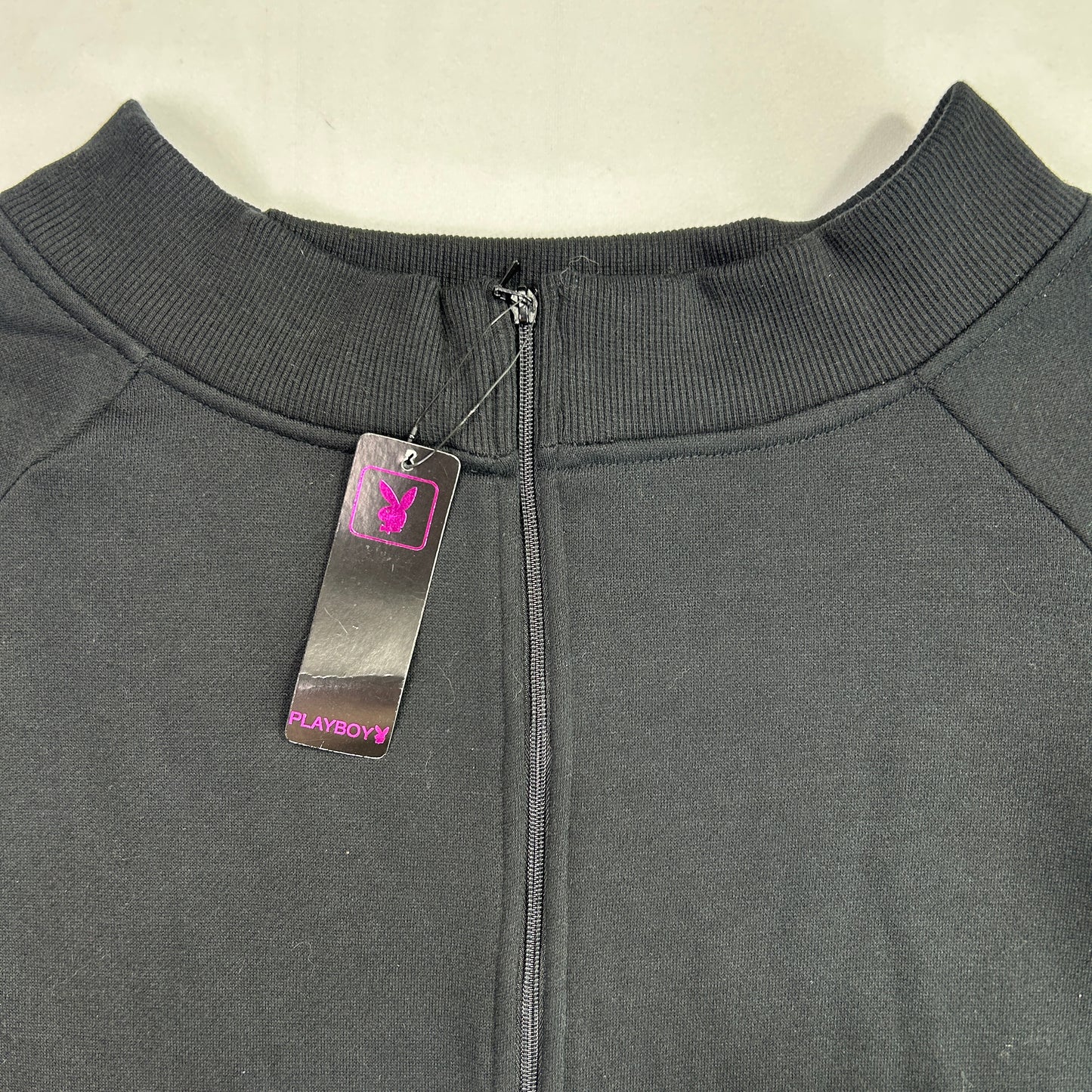 Vintage Deadstock Playboy Cropped Zip Up Jacket - Size S