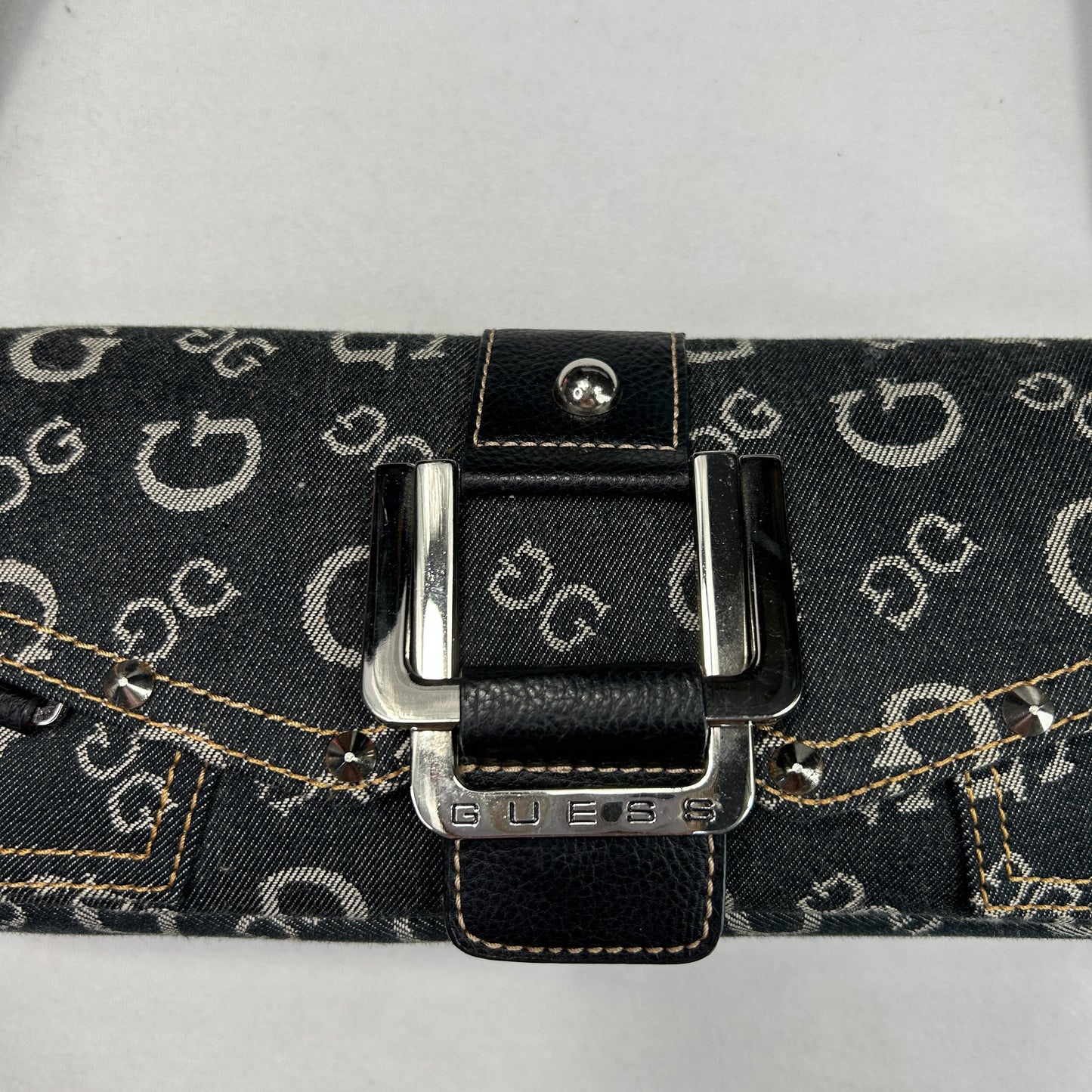 RARE Vintage Guess Denim Baguette Shoulder Bag