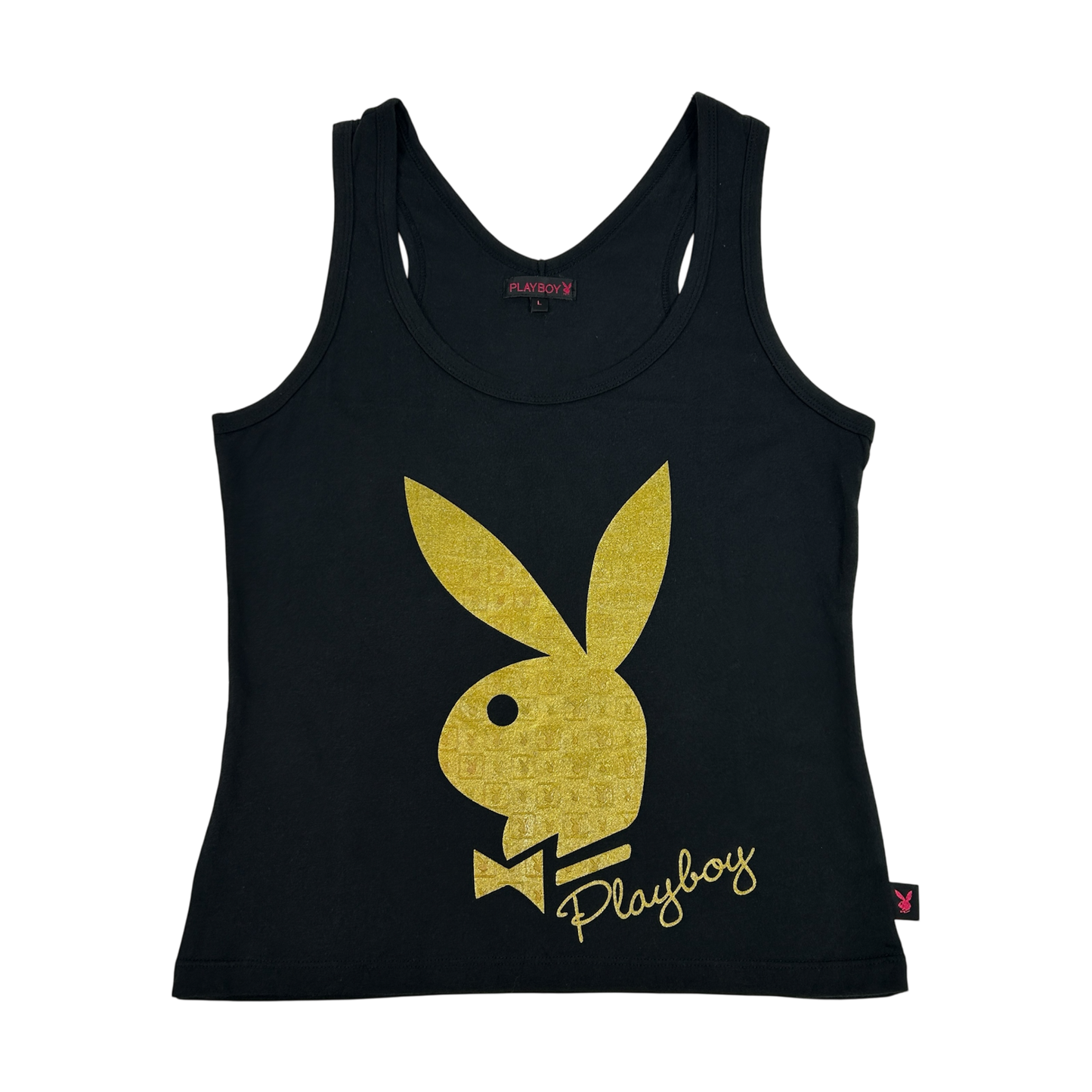 Black Playboy Gold Tank Top - Size M/L