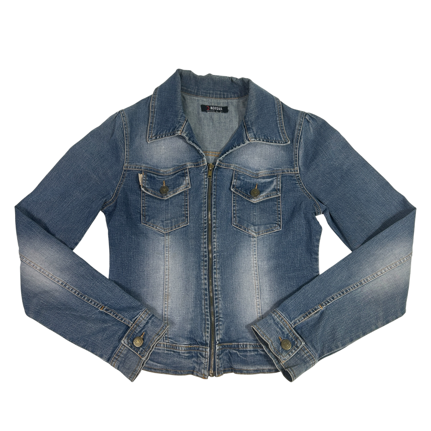 Morgan De Toi Denim Moto Jacket - Size S