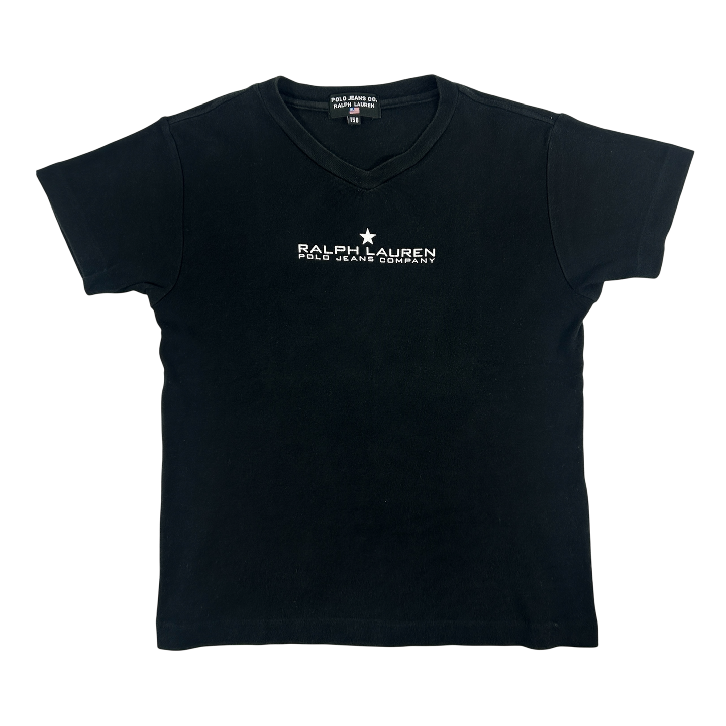 Black Polo Jeans Star Babytee - Size S