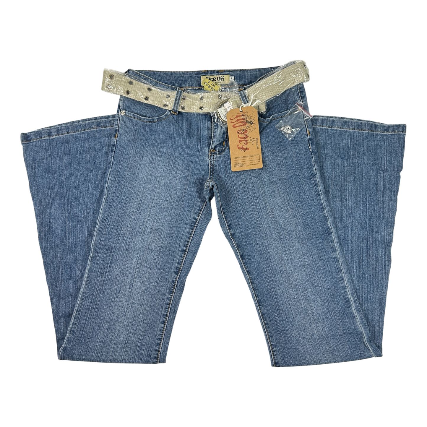 Deadstock Face Off Flared Jeans - Size XS/S