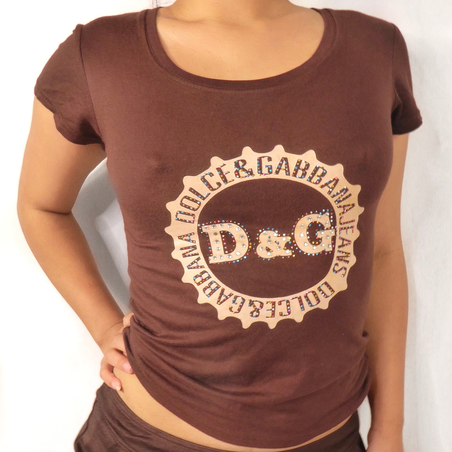 Dolce Gabbana Brown Top - Size M