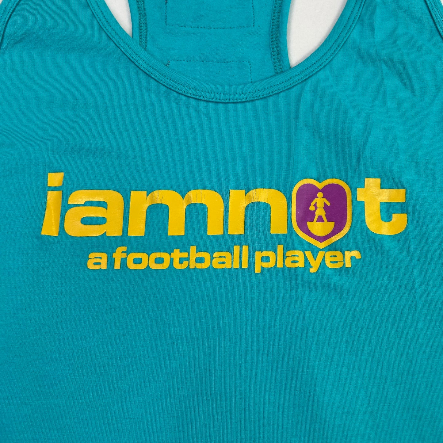 Vintage 'i am not a football player' Tank - Size S/M