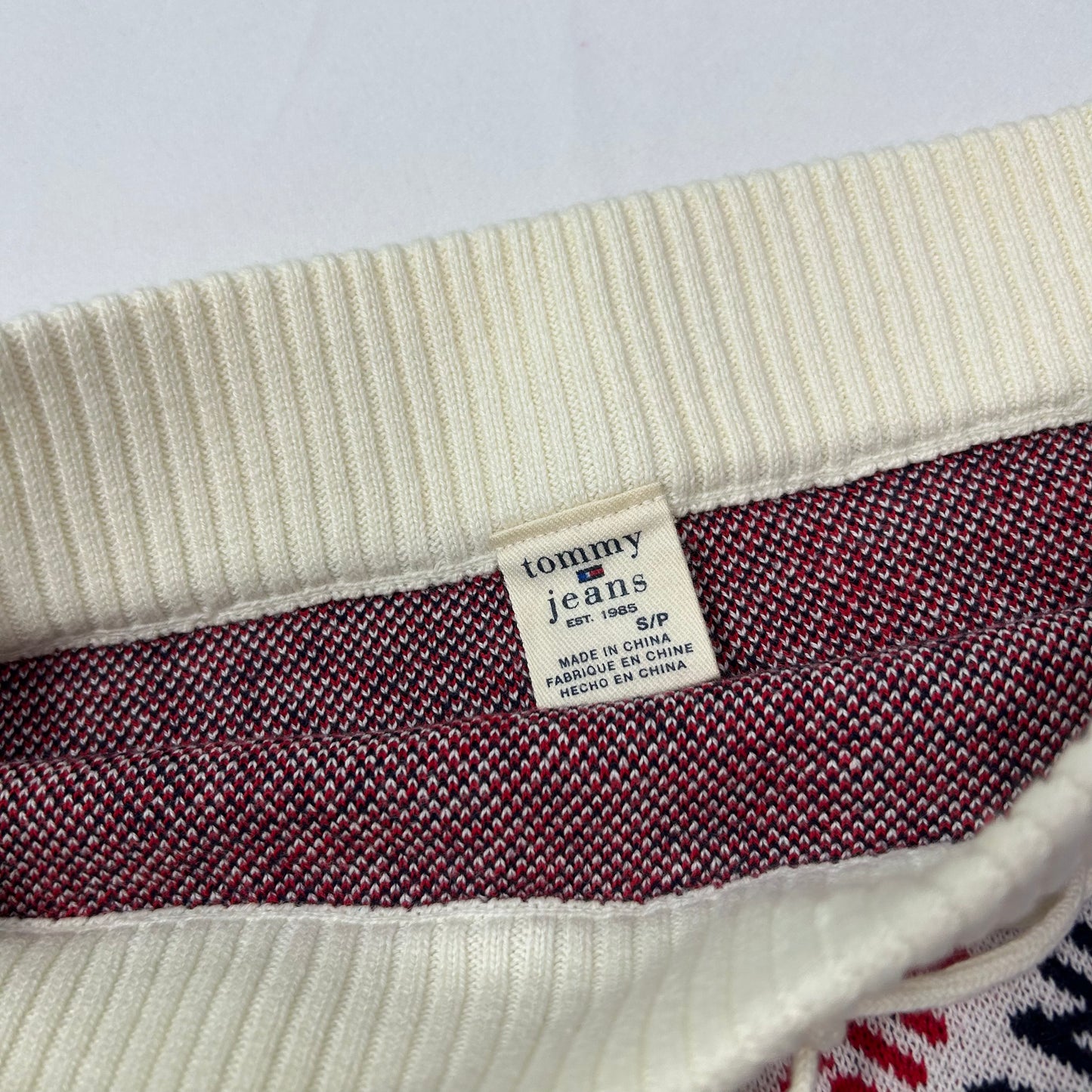 Vintage Knit Tommy Jeans Girl Bandeau Top - Size S