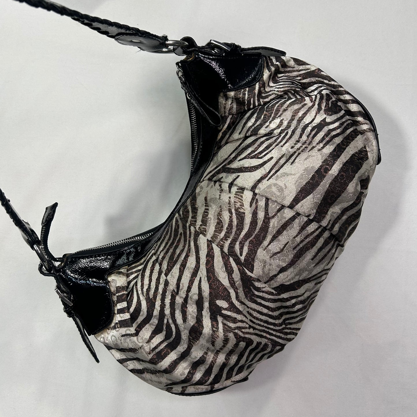 Vintage 2003 Animal Print Guess Baguette Shoulder Bag