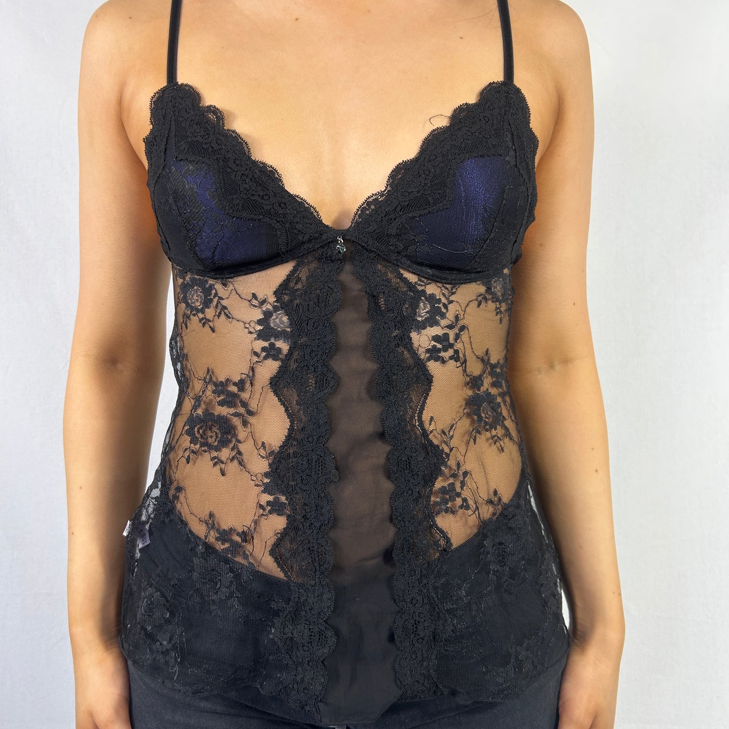 Deadstock Anna Sui Black Lace Cami - Size S