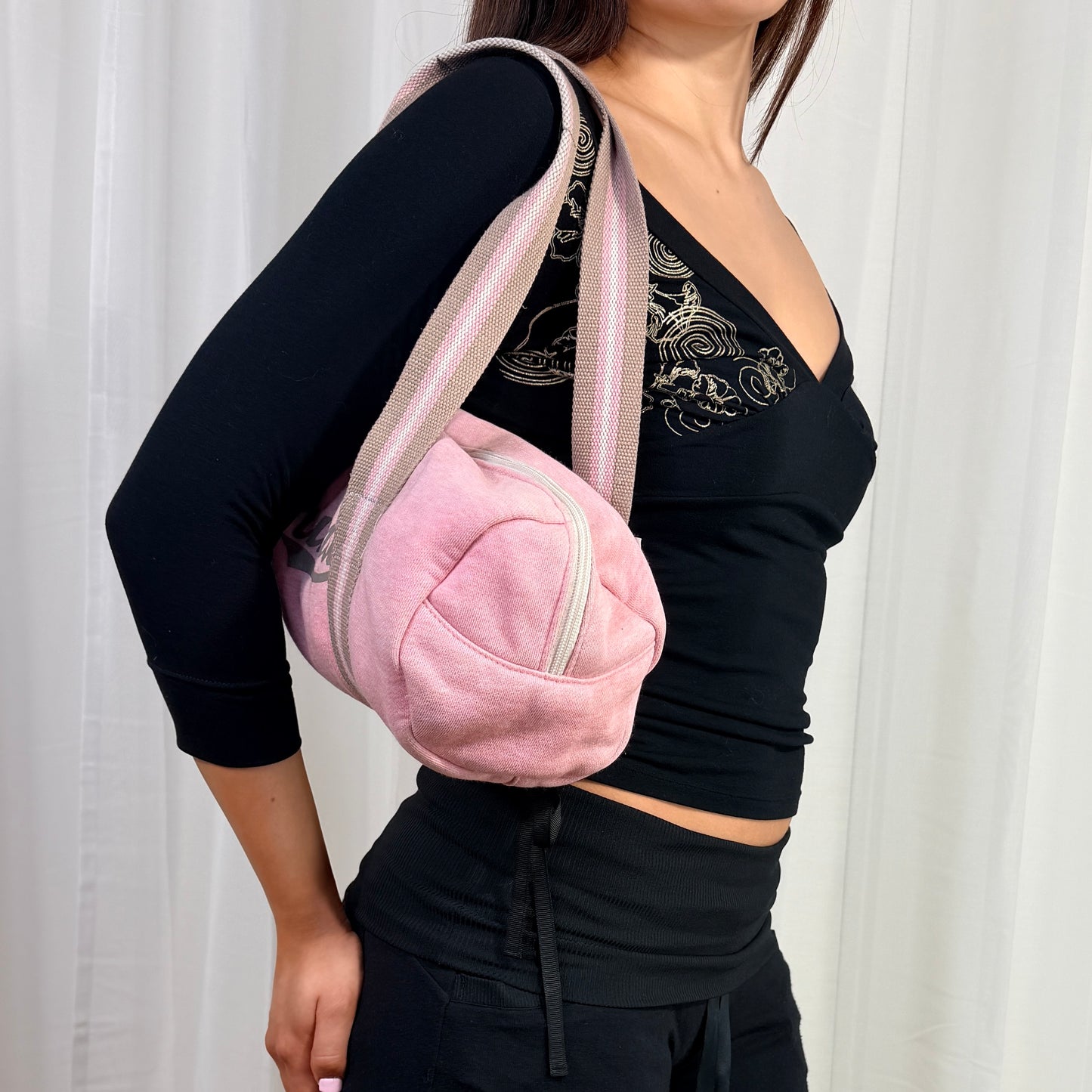 Pink Puma Barrel Shoulder Bag