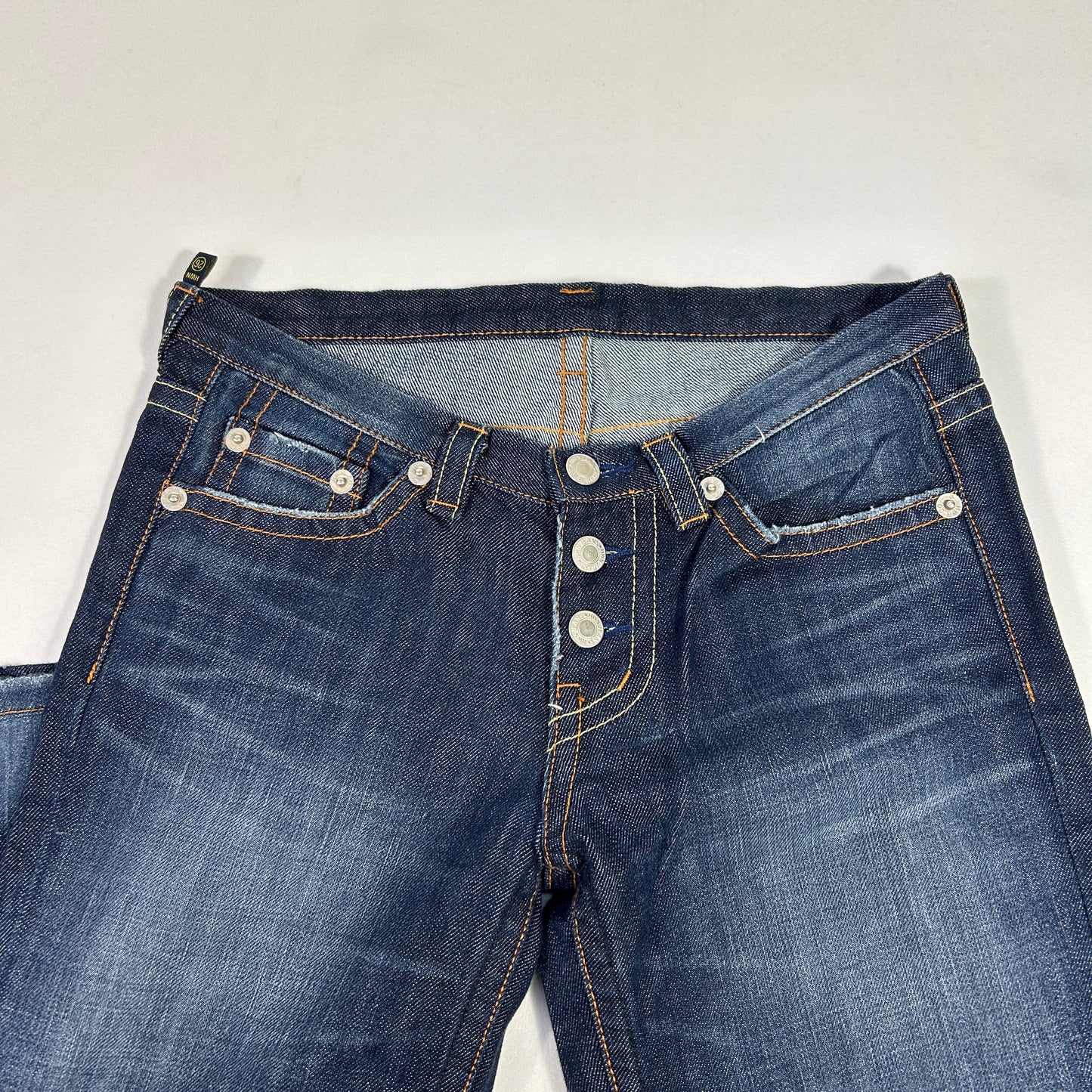 Low Rise Button Down Flared Jeans - Size XXS/XS