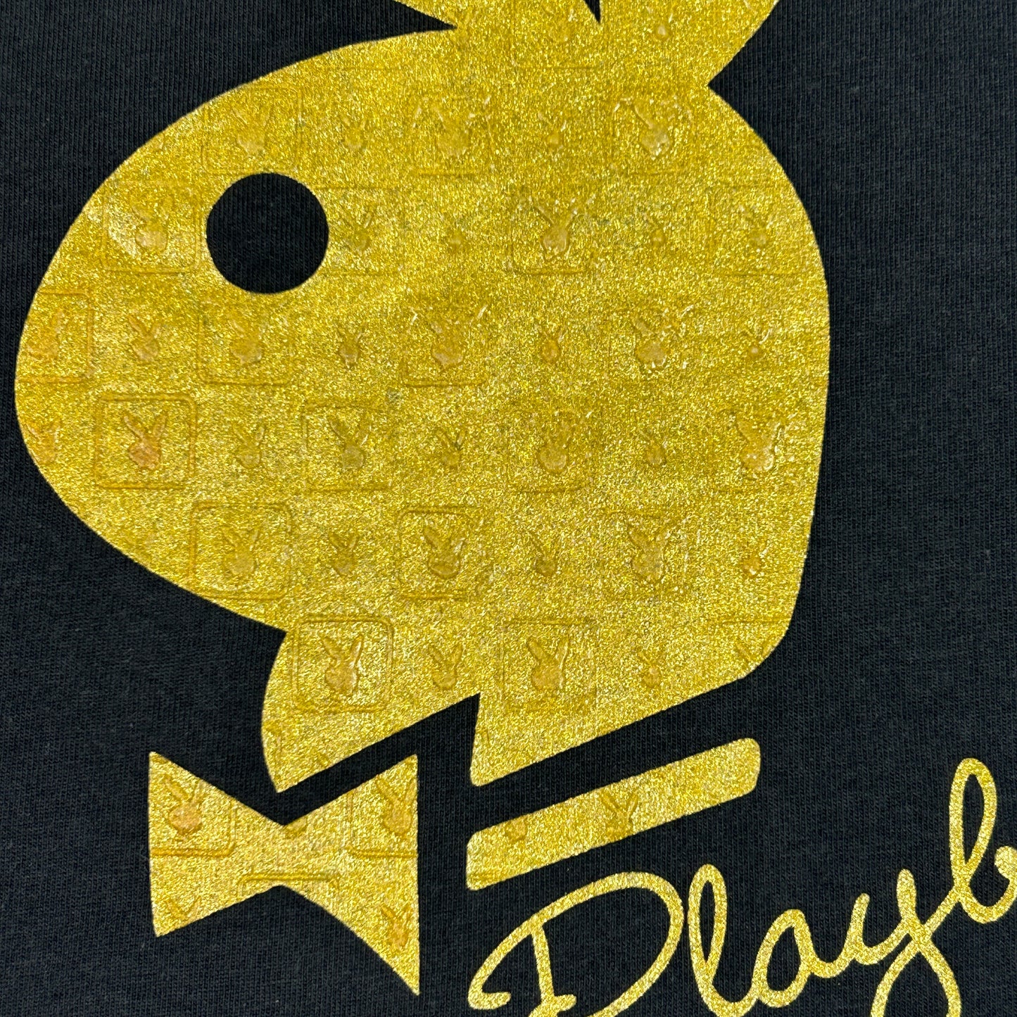 Black Playboy Gold Tank Top - Size M/L