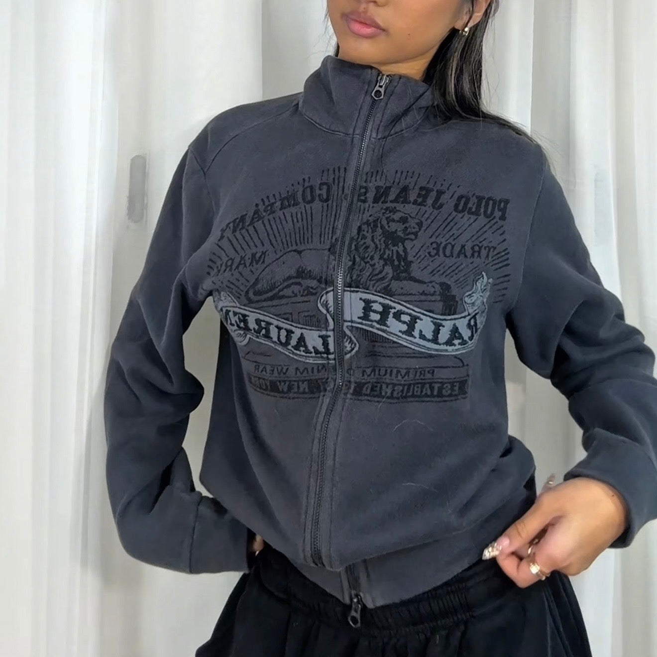 Vintage Ralph Lauren Zip Up Jacket - Size S/M