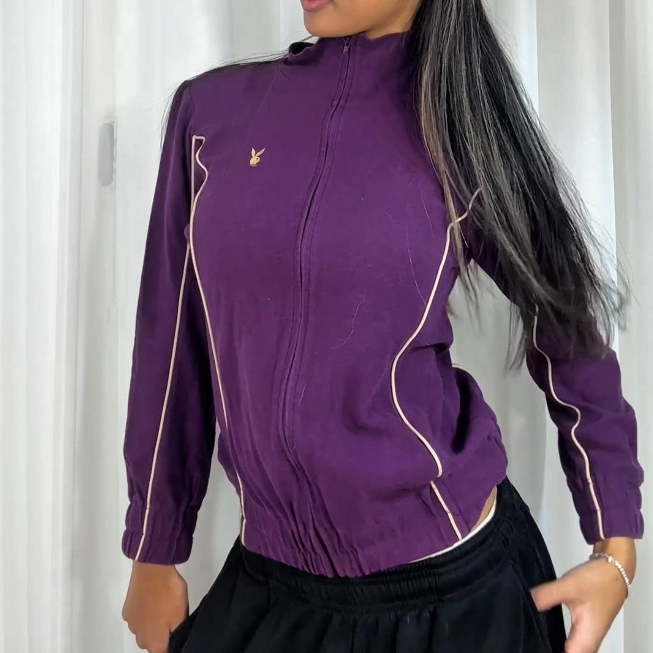 Vintage Playboy Zip Up Jacket - Size S