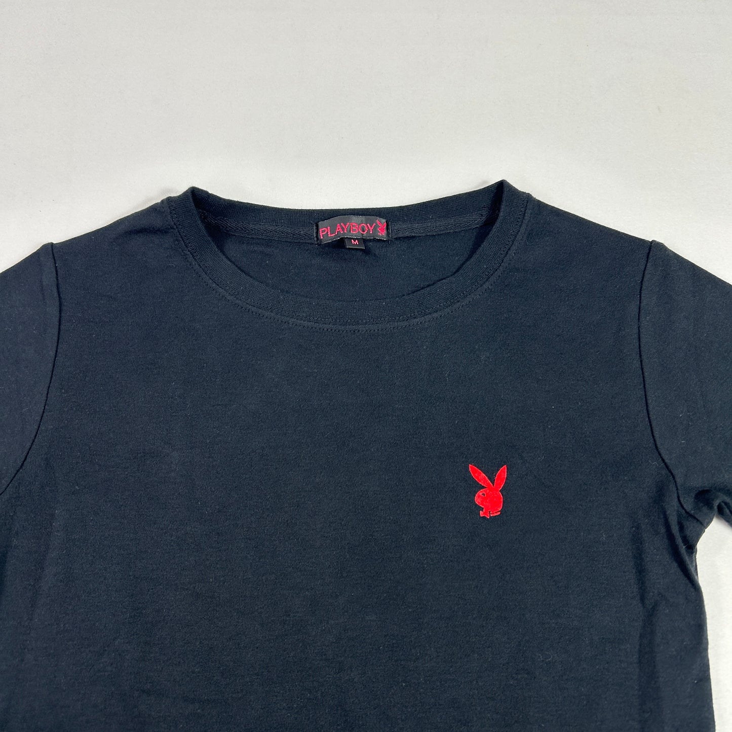 Black / Red Playboy Babytee - Size S