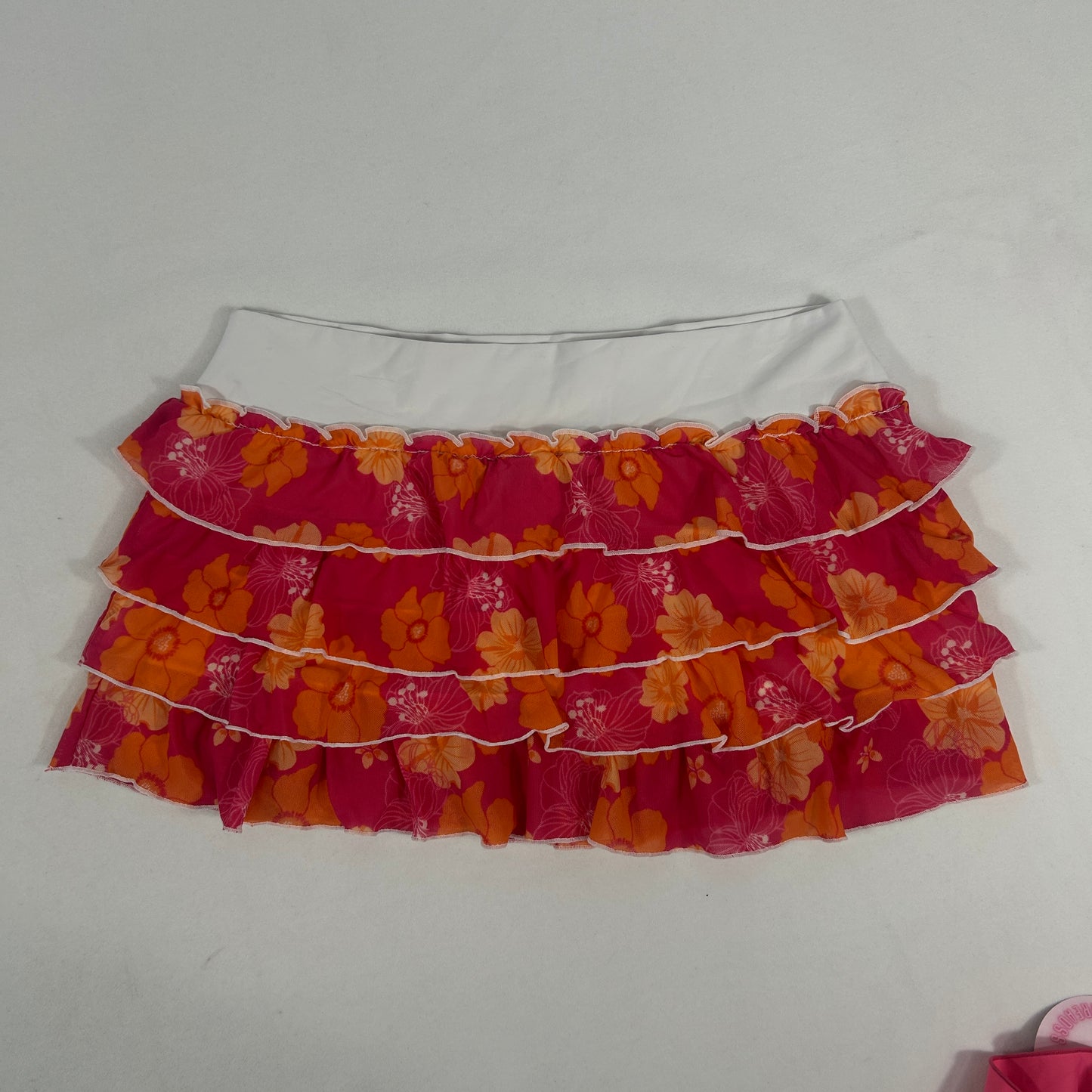 Hibiscus Micro Ruffle Skirt - Size S/M