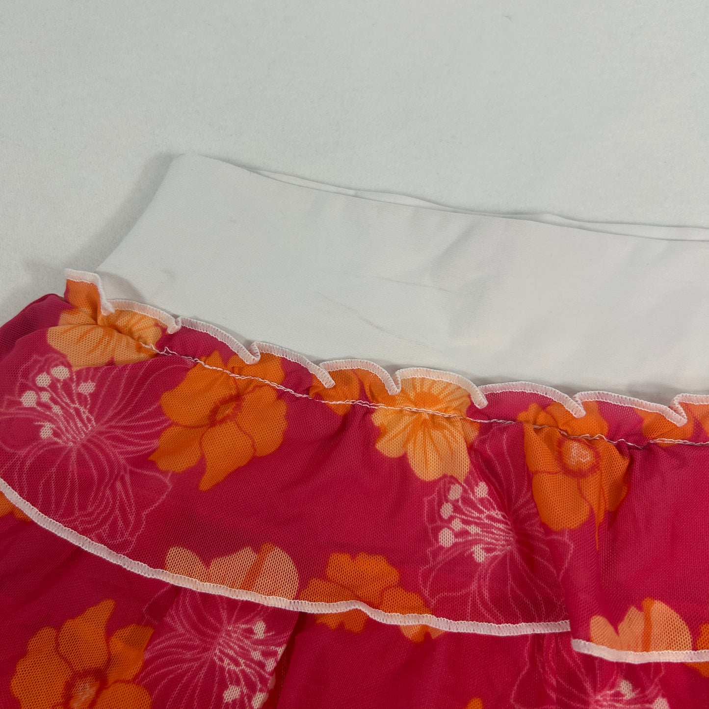 Hibiscus Micro Ruffle Skirt - Size S/M
