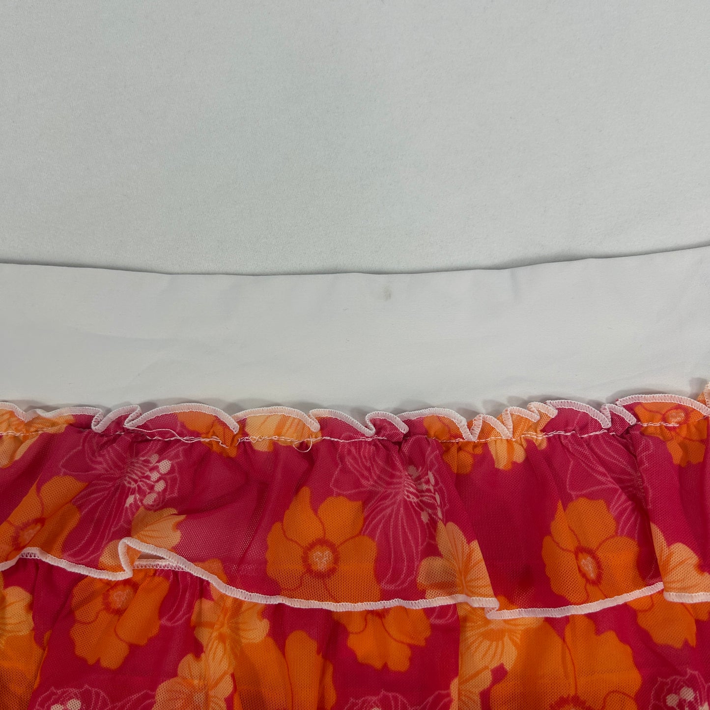 Hibiscus Micro Ruffle Skirt - Size S/M