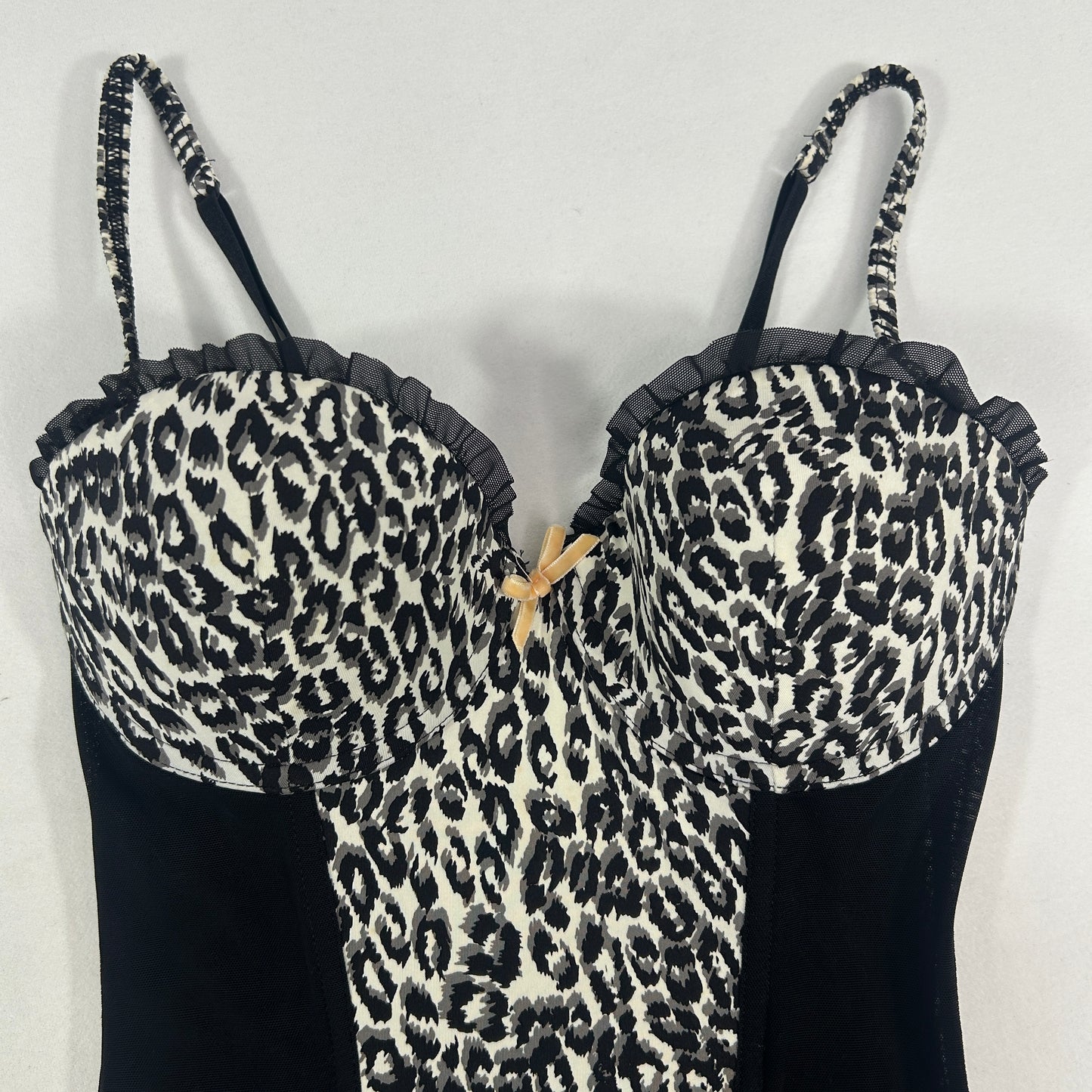 Vintage Animal Print Corset Top - Size XS/S/M