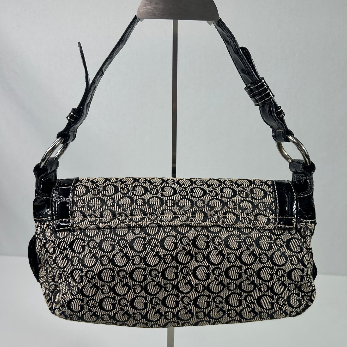 Vintage Monogram Guess Shoulder Bag